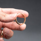 18k Yellow Gold Simple Mens Wedding Band