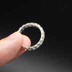14k White Gold Round Cut Diamond Eternity Band Ring