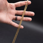 14k Yellow Gold Light Rope Chain Necklace