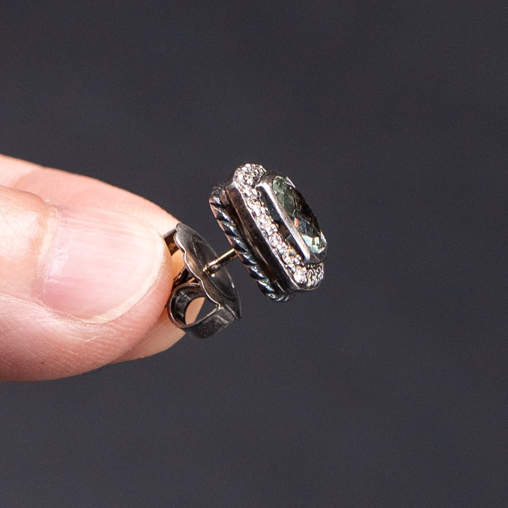 Pre-Owned David Yurman Prasiolite & Diamond Albion Ring