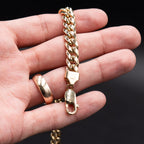10k Yellow Gold 22 inch Cuban Link Chain Necklace