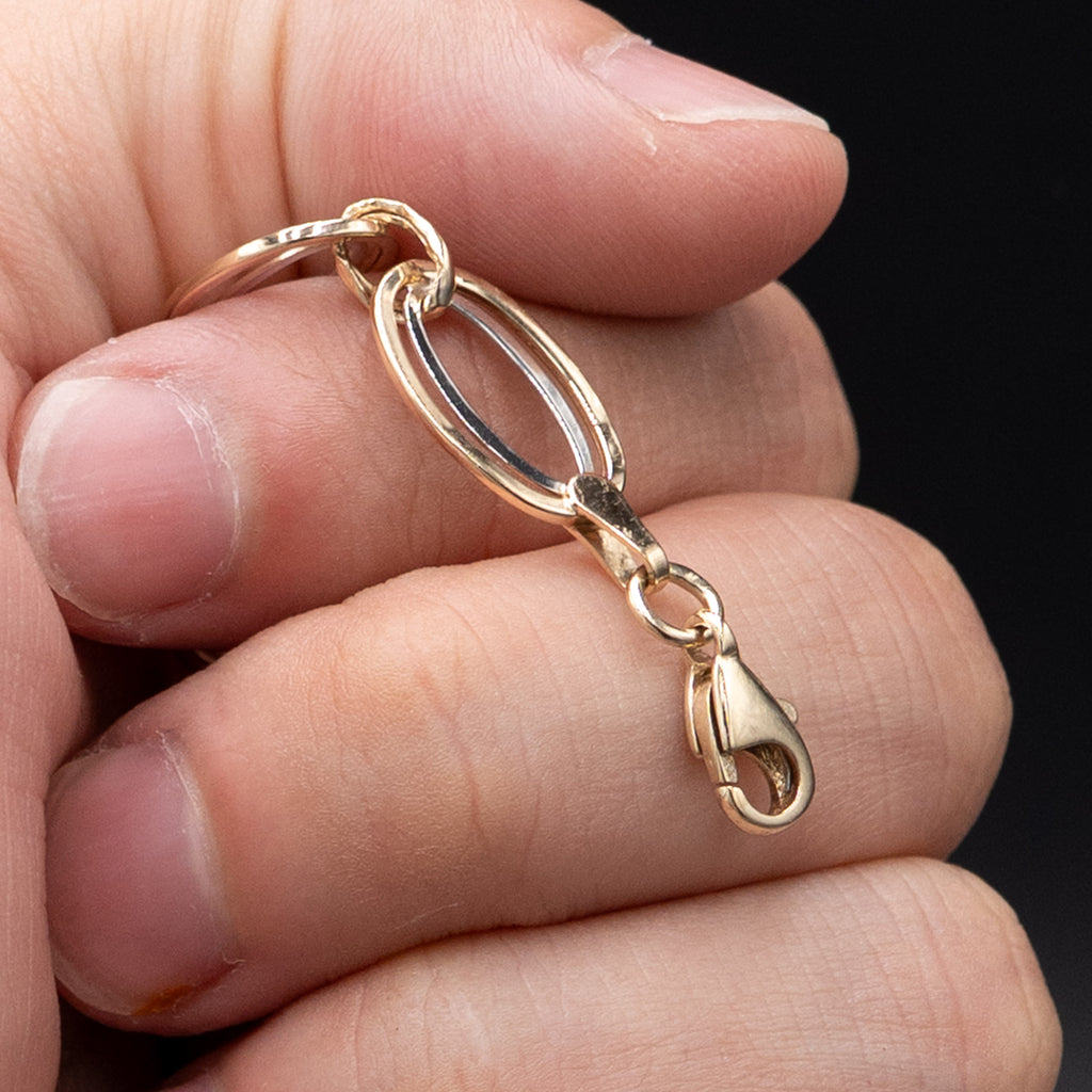 9k Yellow Gold Double Oval Link Chain Bracelet