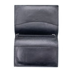Hermes Passport Agenda Folding Black Leather Wallet