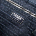Prada Saffiano Leather Blue Gray Handbag