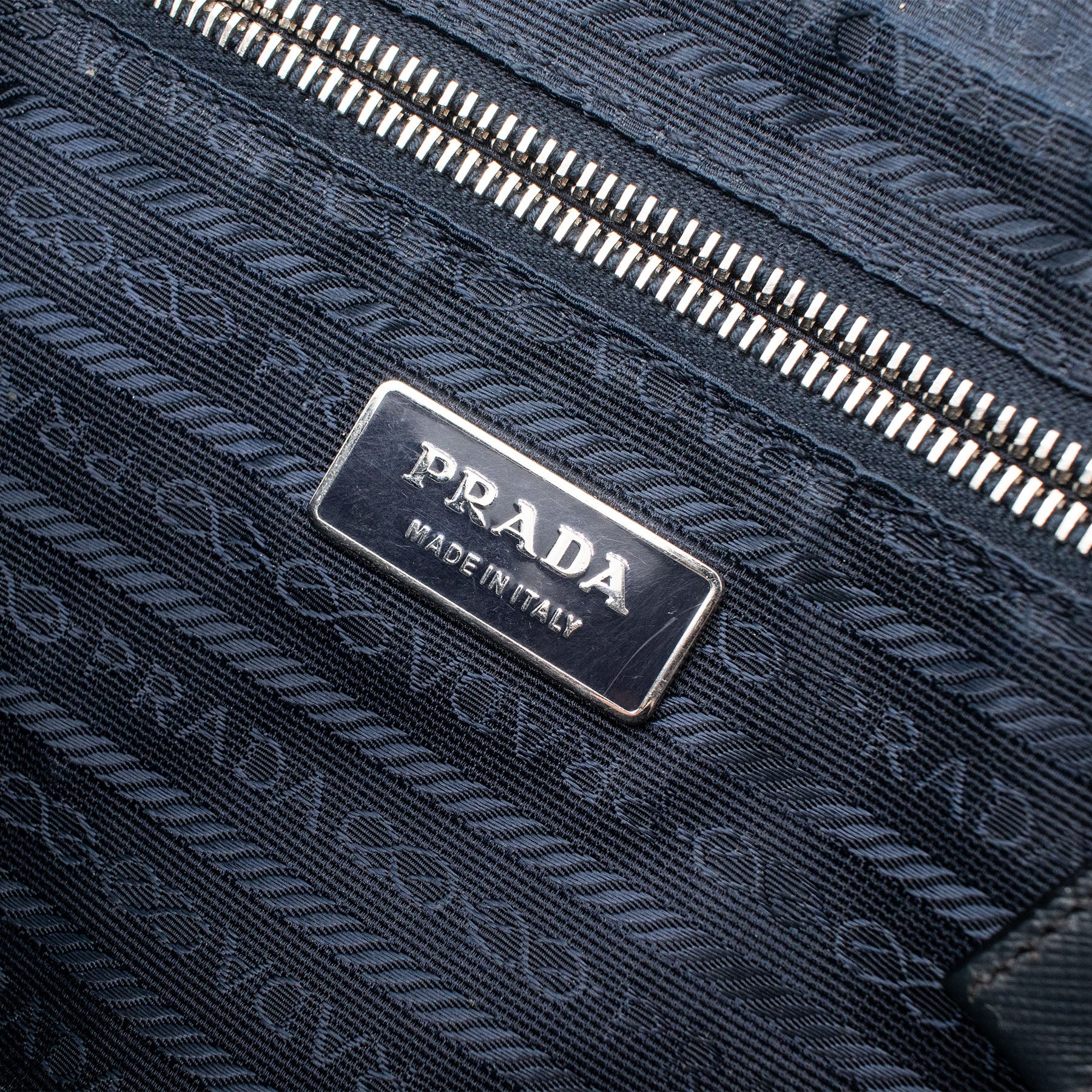 Prada Saffiano Leather Blue Gray Handbag