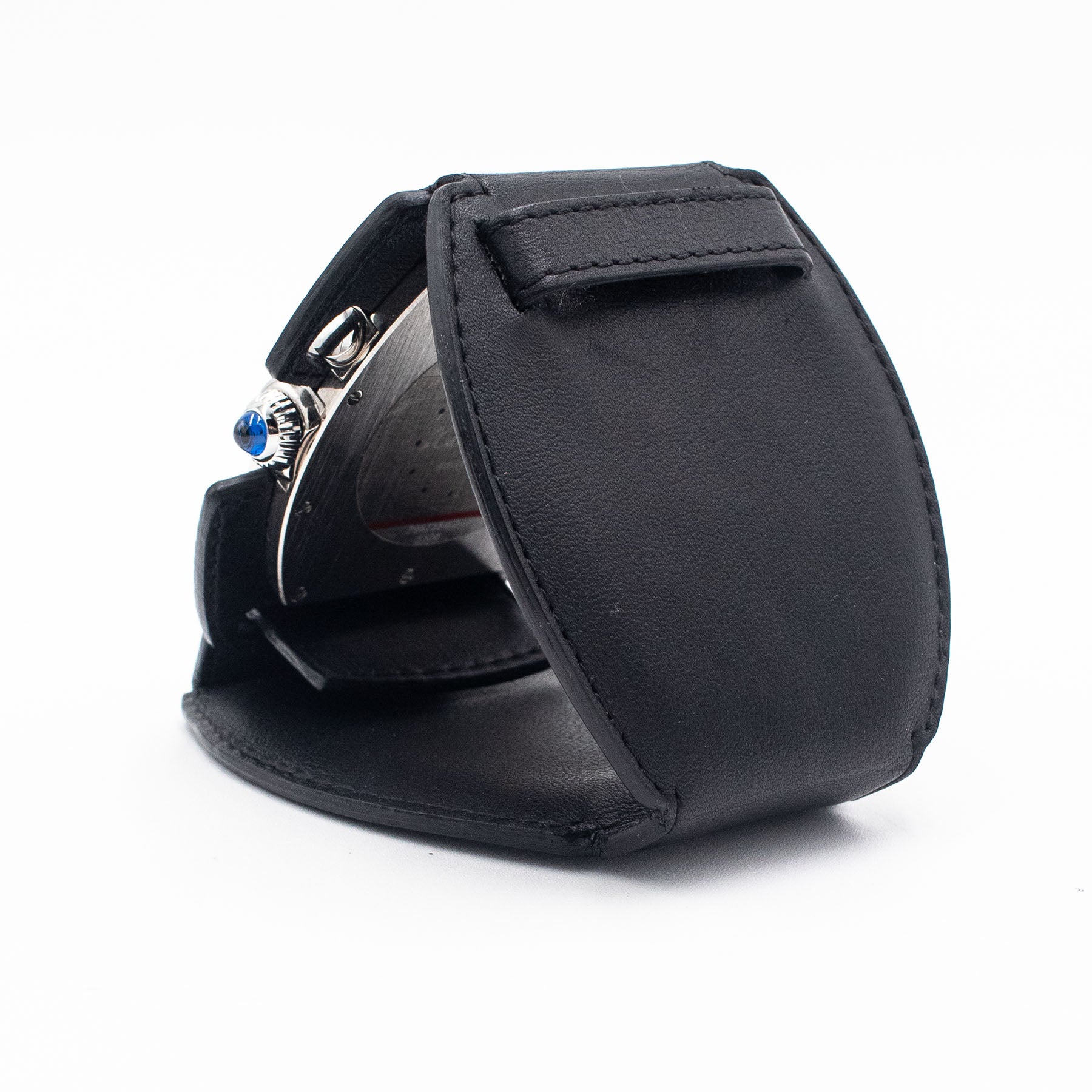 Cartier Roadster Stainless Steel Black Dial Travel Clock