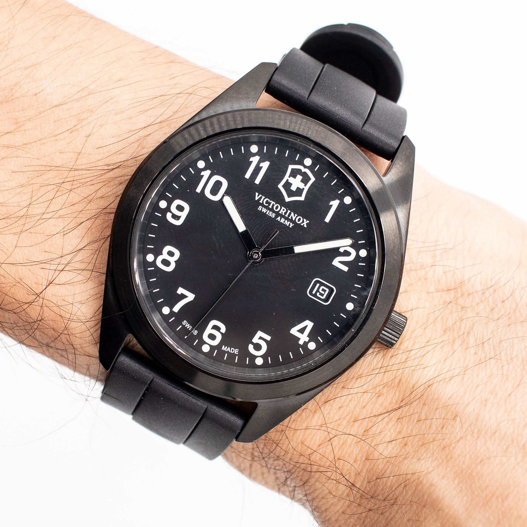 Victorinox Swiss Army Garrison Date Black Dial Watch