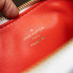 LOUIS VUITTON Monogram Embossed Coussin PM White Handbag