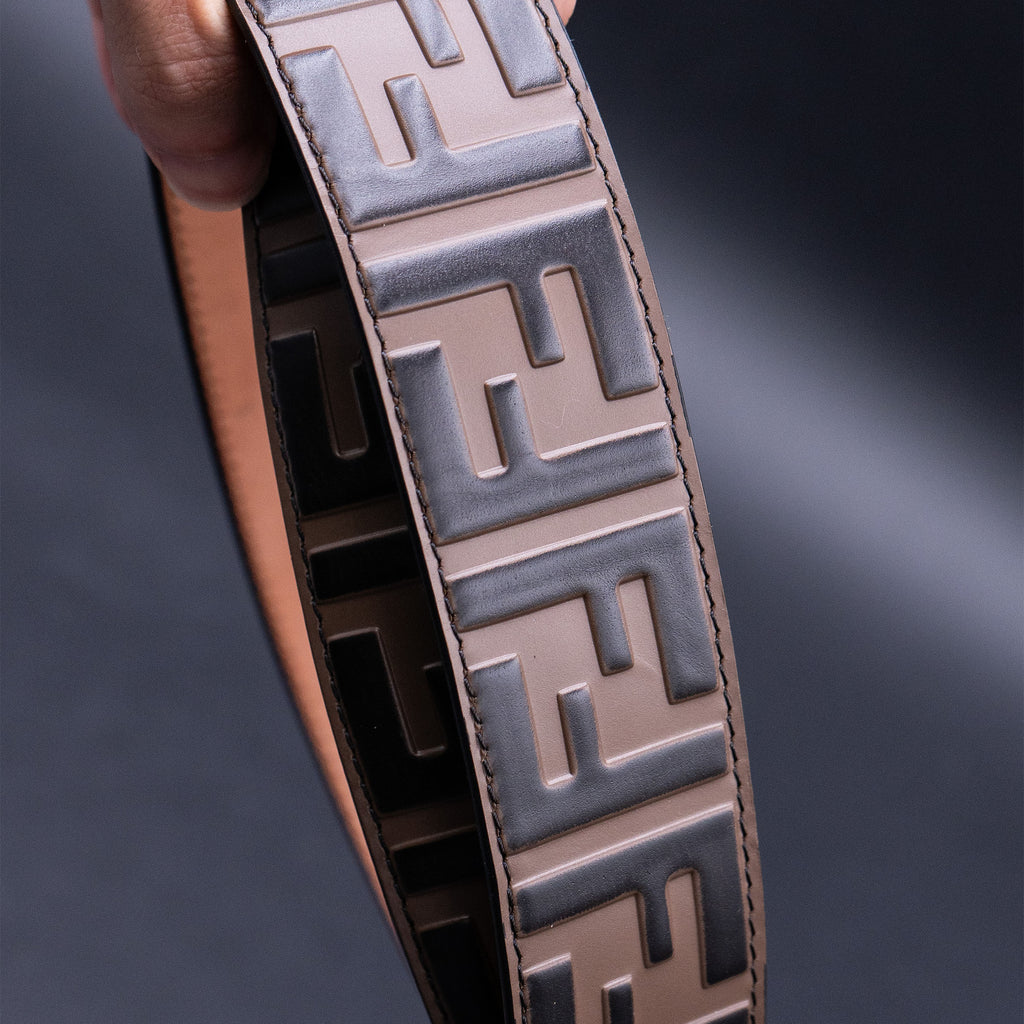 F Is Fendi FF Embossed Belt