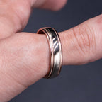 10k Rose Gold Smooth Mens Wedding Band