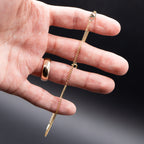 14k Yellow Gold Heart By The Yard Chain Bracelet