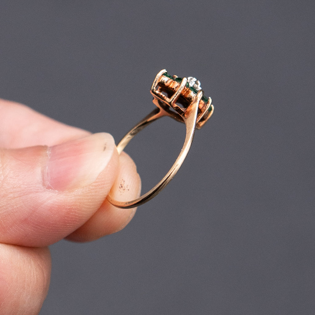 10k Yellow Gold Marquise Shape Vintage Ring