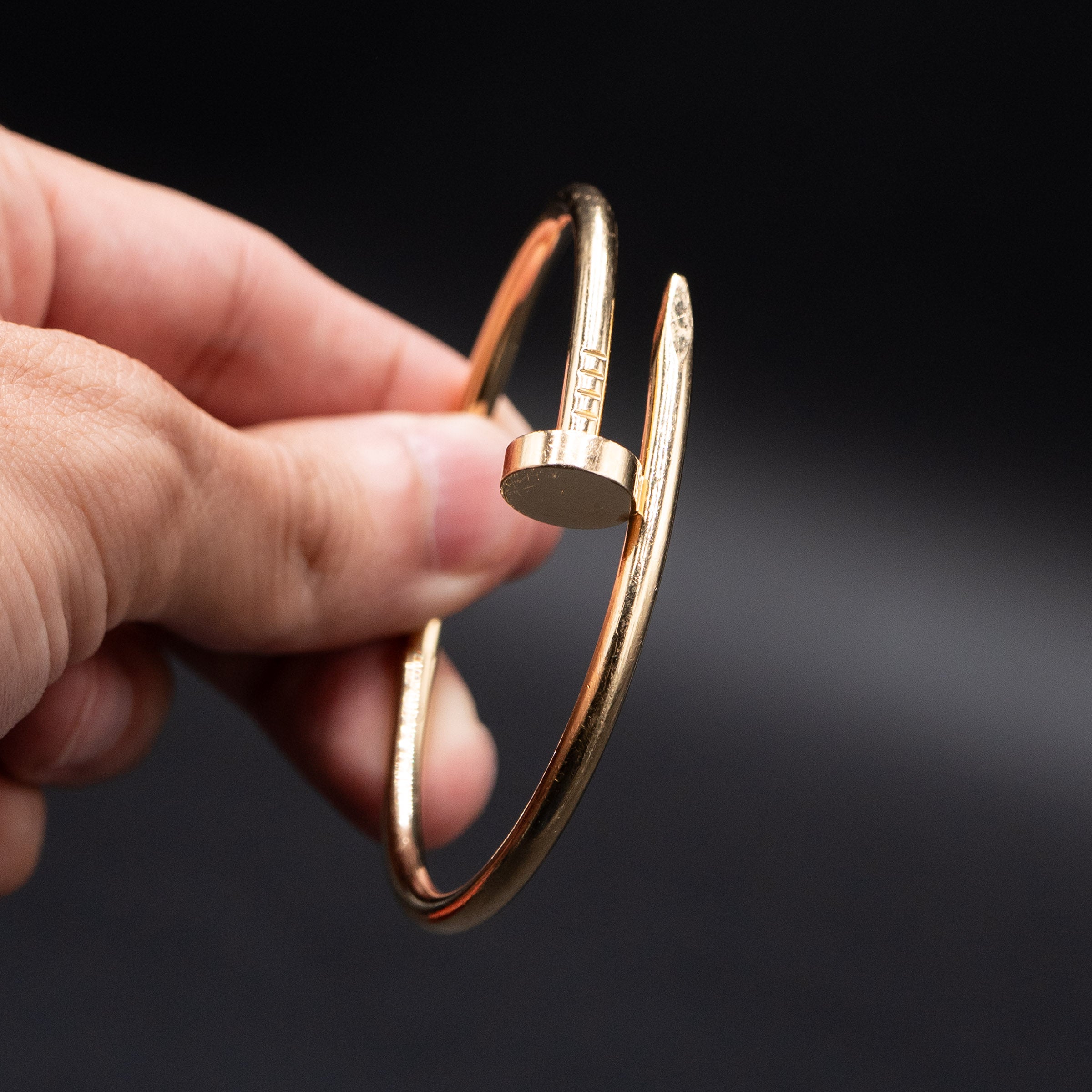 Cartier Juste Un Clou Size 17 Yellow Gold Bangle Bracelet