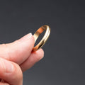 18k Yellow Gold Simple Mens Wedding Band