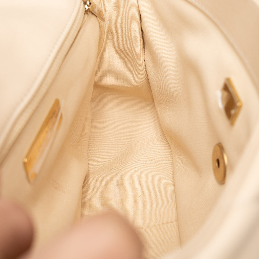 Chanel Medium Single Flap Lambskin Beige Handbag