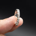 14k White Gold Round Cut Diamond Eternity Band Ring