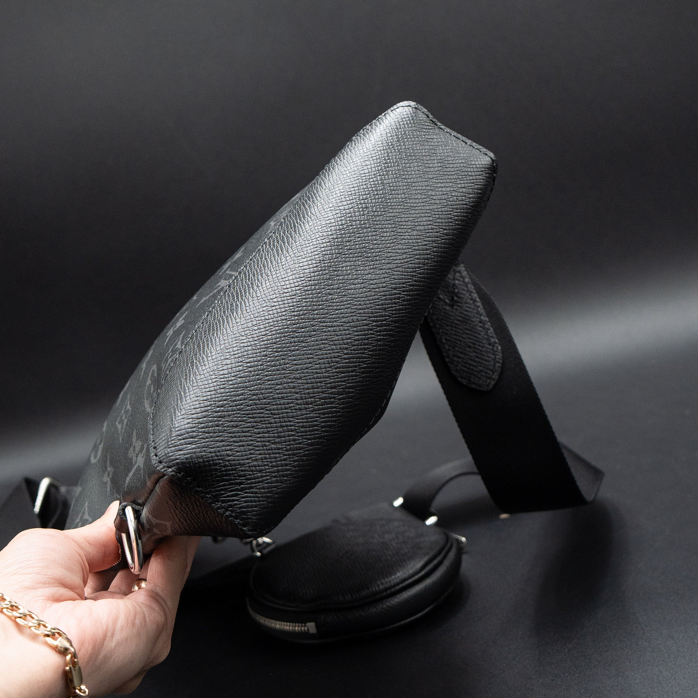 Louis Vuitton Black Monogram Duo Slingbag