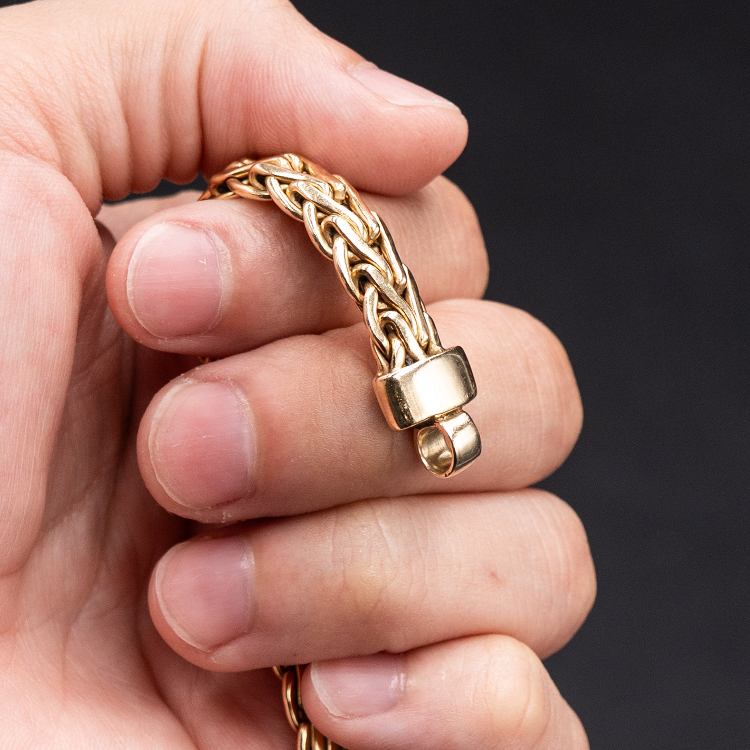 14k Yellow Gold Wheat 6 inch Chain Bracelet