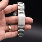 Pre-owned Rolex 16234 Datejust white dial stainless steel watch with box and papers