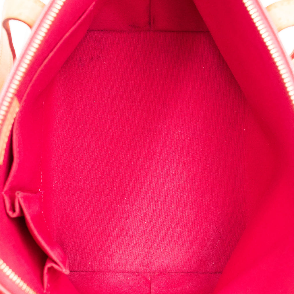 Louis Vuitton Vernis Bellevude Monogram Red Handbag