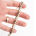 10k Yellow Gold 8mm Cuban Link Chain Bracelet