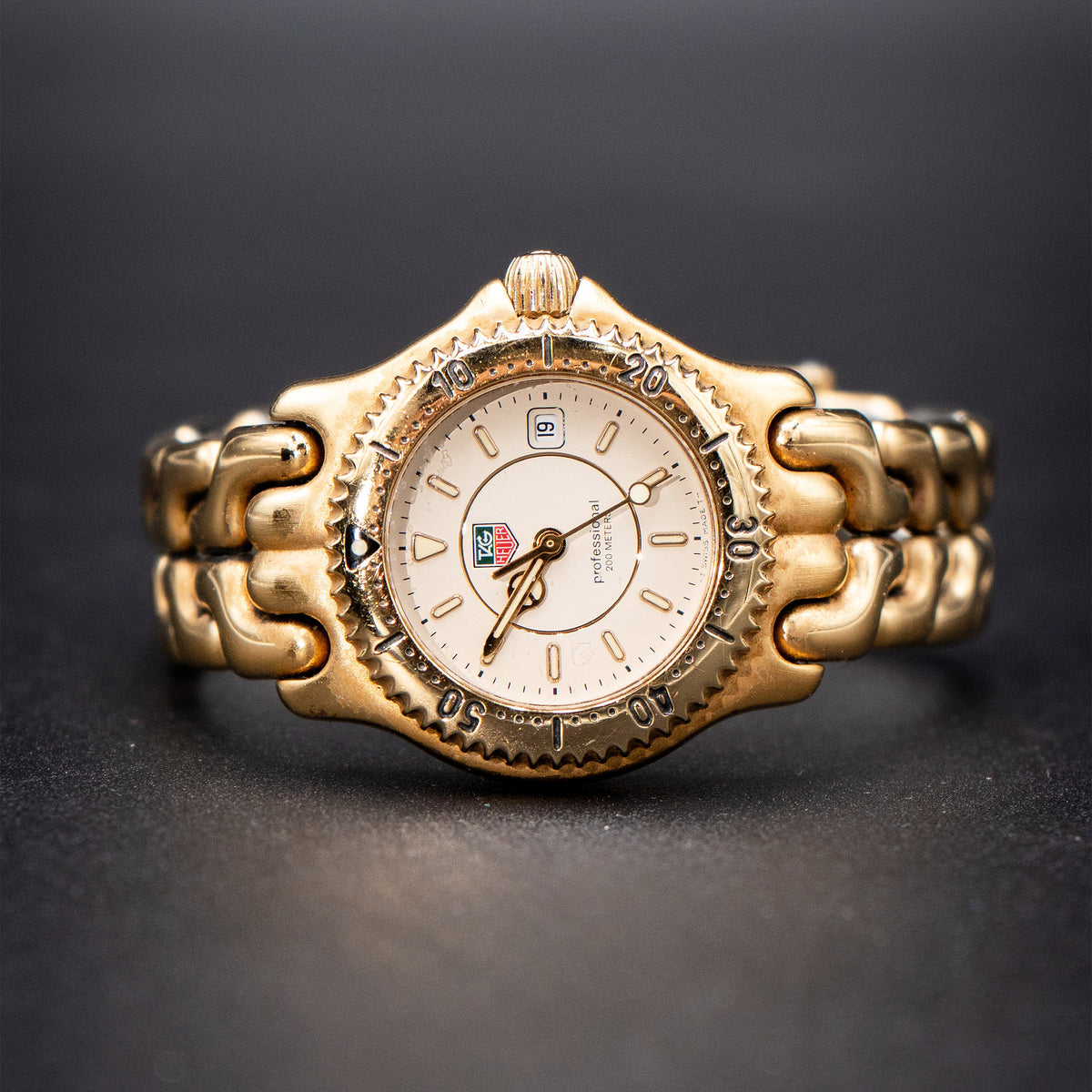 Tag Heuer Professional Cream Dial Stainless Steel Ladies Watch