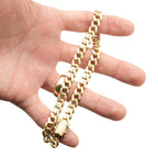 10k Yellow Gold Cuban Link Chain Bracelet