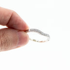 14k White Gold Round Diamond Three Piece Engagement Ring