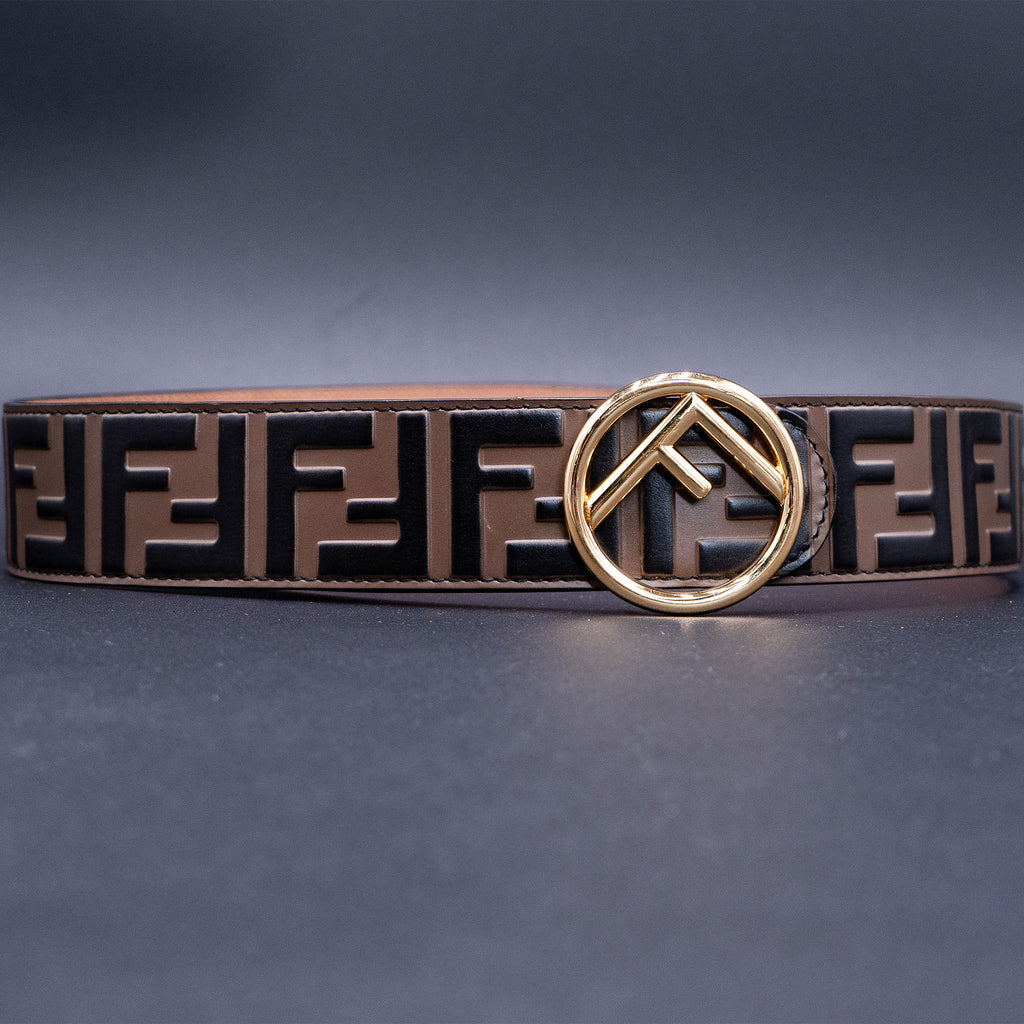 F Is Fendi FF Embossed Belt