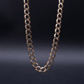 14k Yellow Gold  13mm Curb Link Chain Necklace