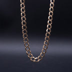 14k Yellow Gold  13mm Curb Link Chain Necklace
