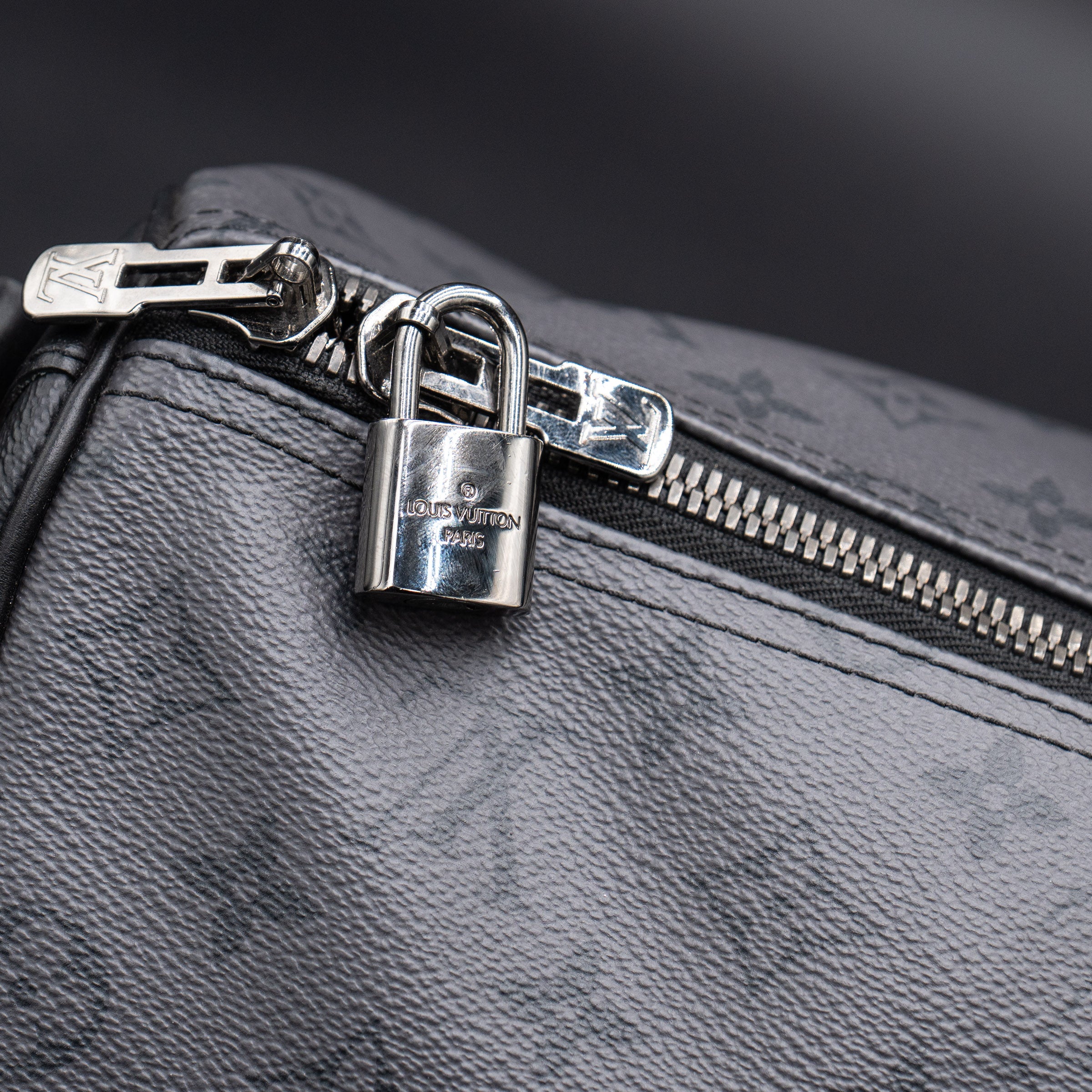 Louis Vuitton Reverse Monogram Eclipse Keepall Bandouliere 50 Duffel Bag