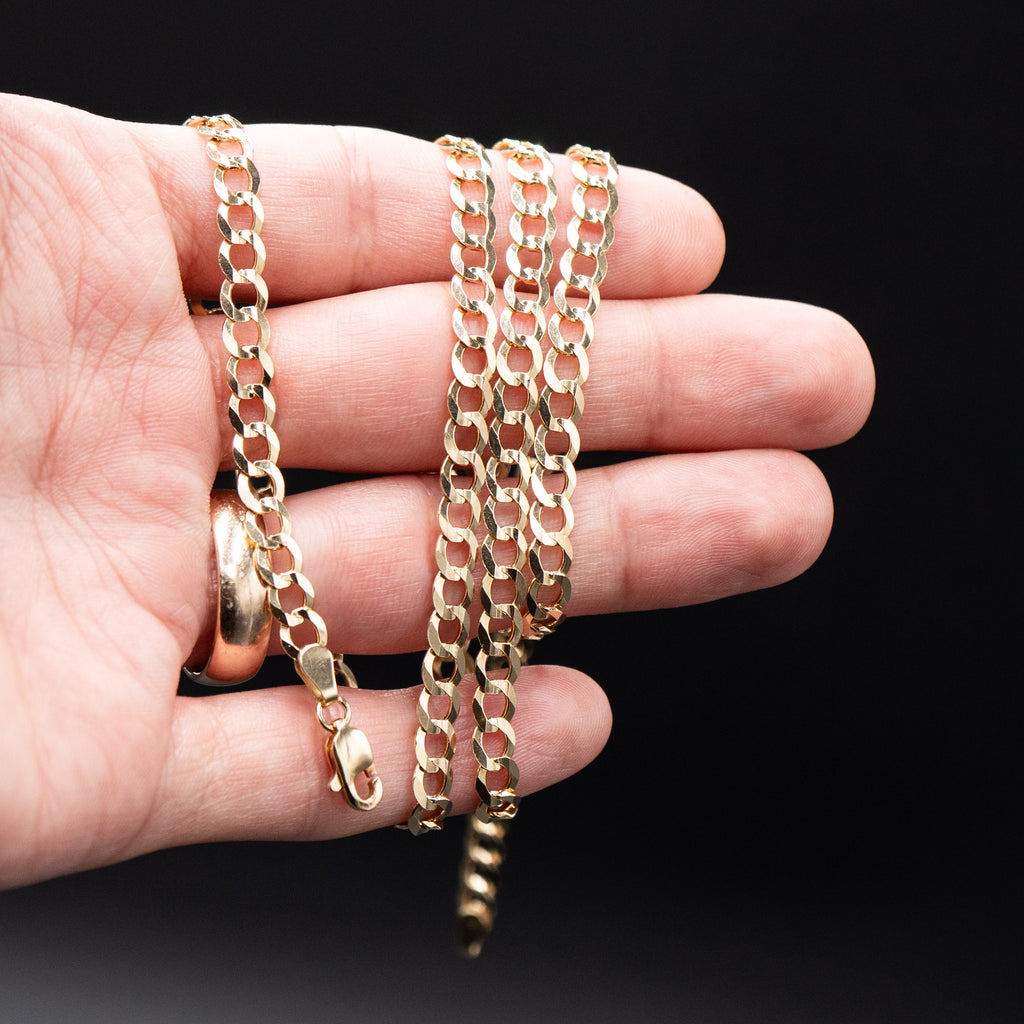 14k Yellow Gold Gucci Link Chain Necklace