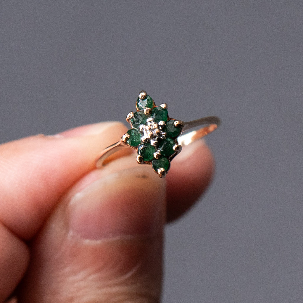 10k Yellow Gold Marquise Shape Vintage Ring