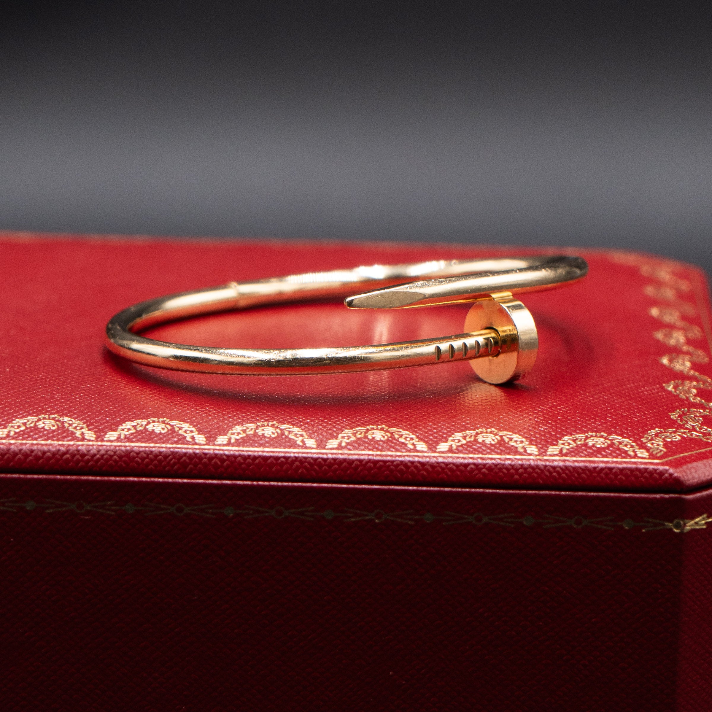 Cartier Juste Un Clou Size 17 Yellow Gold Bangle Bracelet