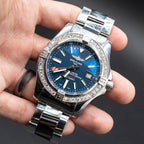 Breitling A32390 Avenger Diamond Blue Dial Stainless Steel Watch