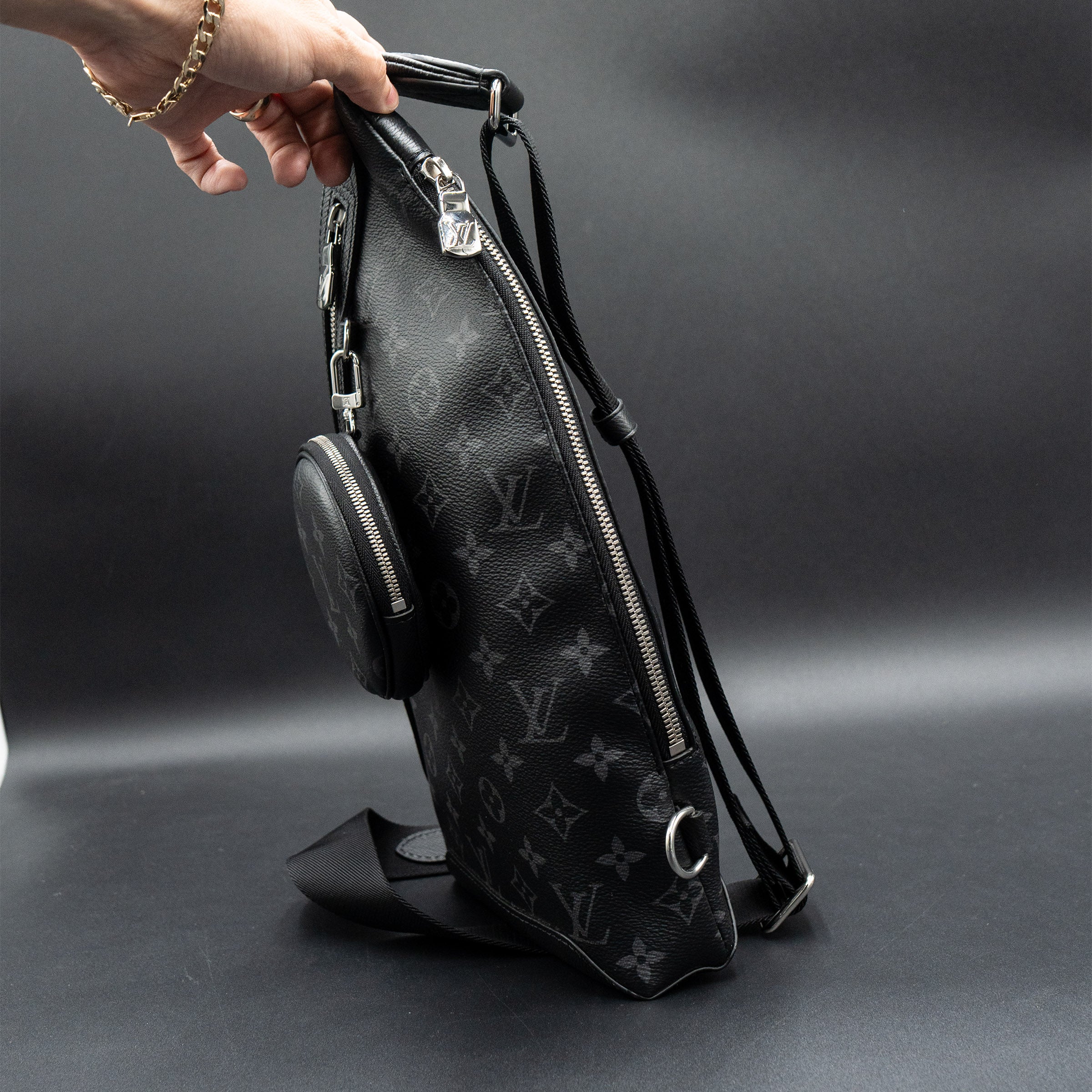 Louis Vuitton Black Monogram Duo Slingbag