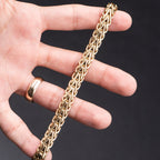14k Yellow Gold Wheat 6 inch Chain Bracelet