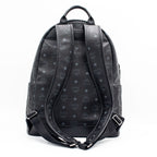 MCM Munchen Stark Studded Black Backpack