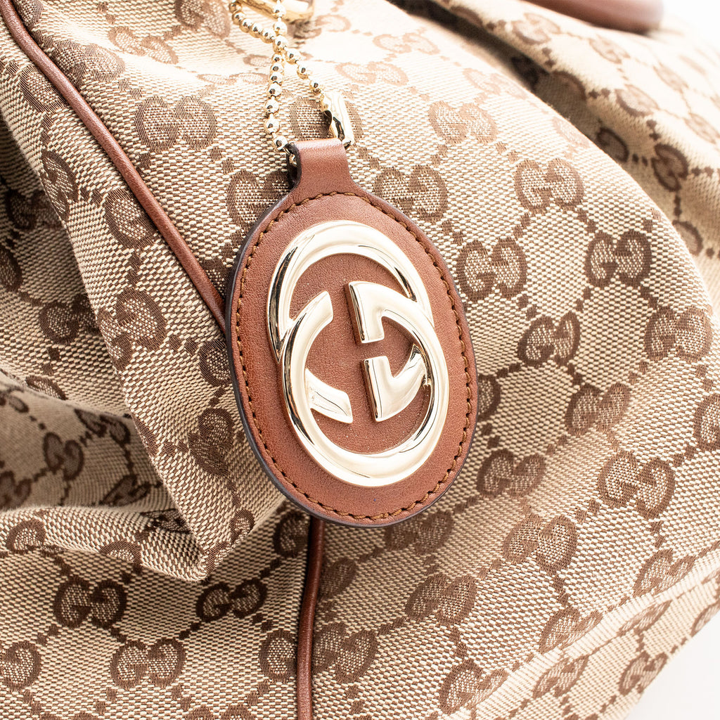 Gucci GG Canvas Sukey Tote Large Handbag