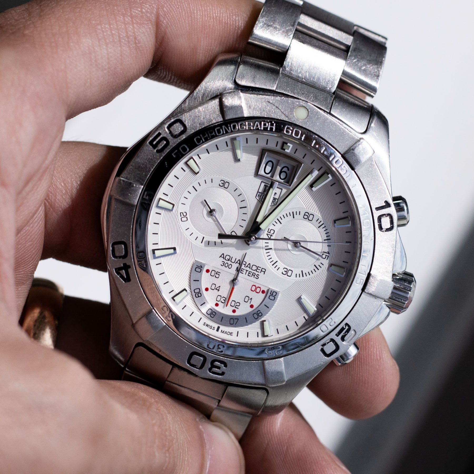 Tag Heuer Aquaracer Stainless Steel Grande Date Men's Watch