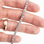 14k White Gold 5.50ctw Round Diamond Tennis Bracelet