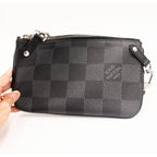 Louis Vuitton Trio Messenger Crossbody Black Handbag