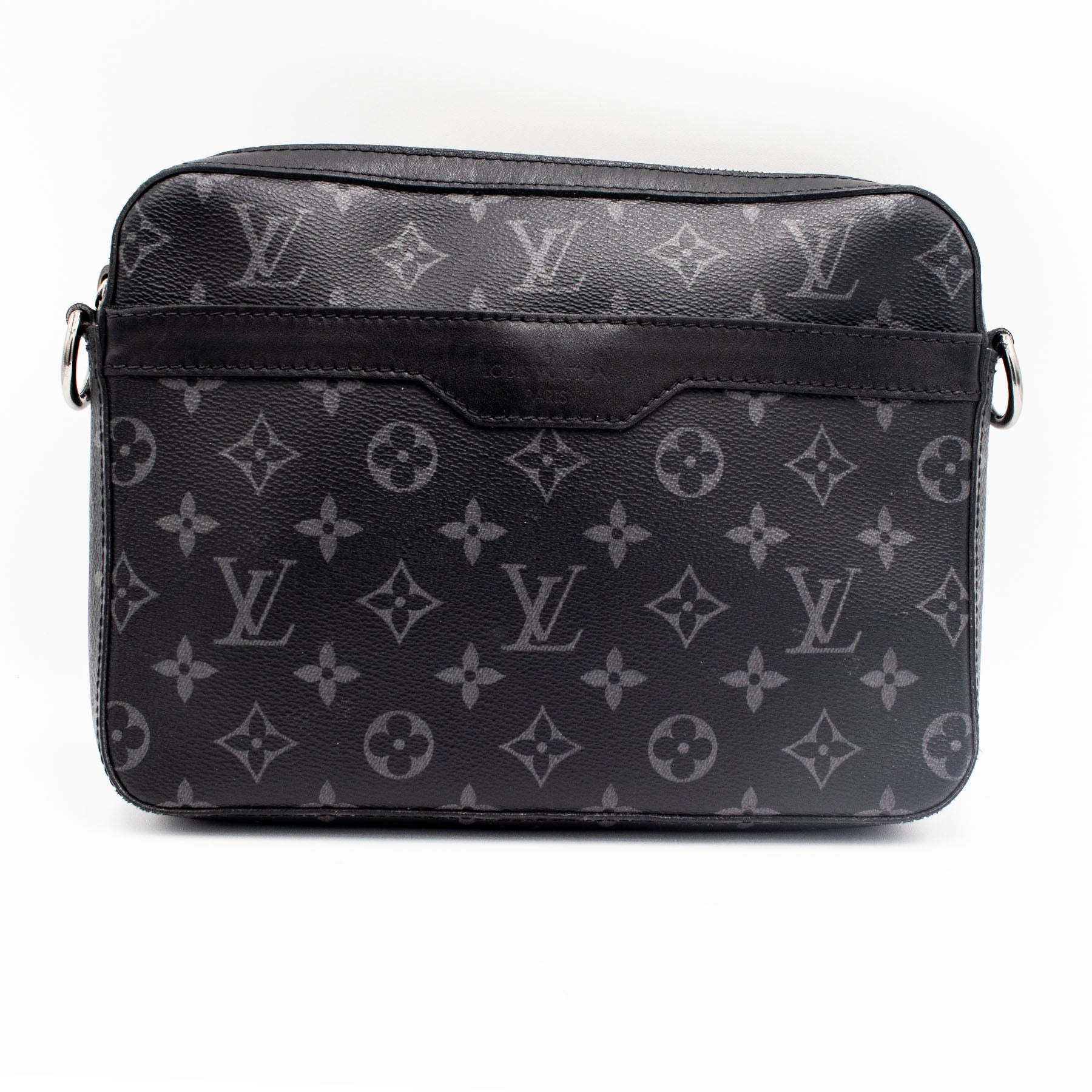 Louis Vuitton Trio Messenger Crossbody Monogram Black & Gray Handbag