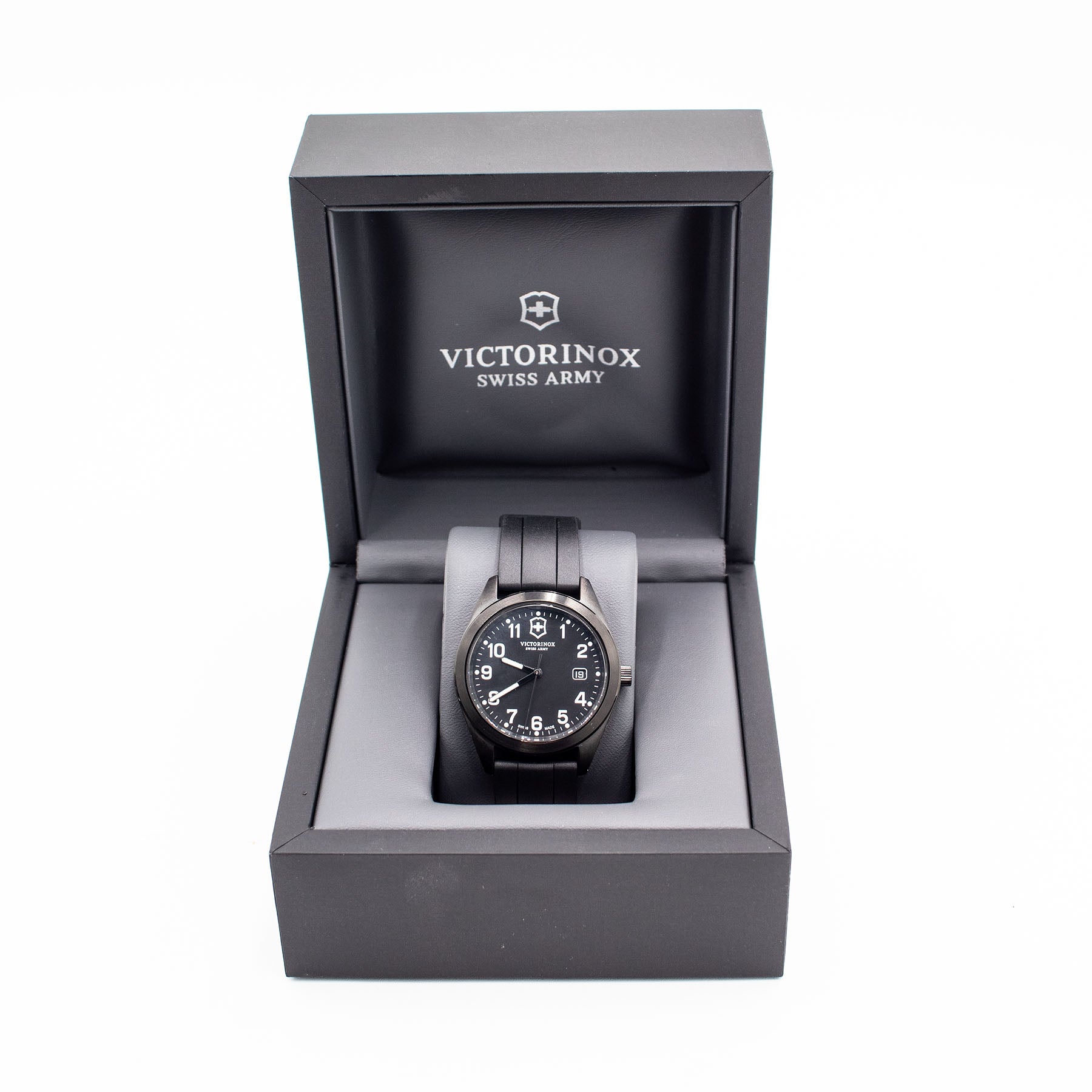 Victorinox Swiss Army Garrison Date Black Dial Watch