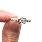 14k White Gold 0.50ctw Round Diamond Ring