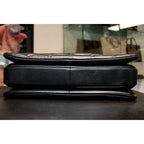 Chanel Trendy CC Top Handle Gold Hardware Quilted Black Leather Handbag