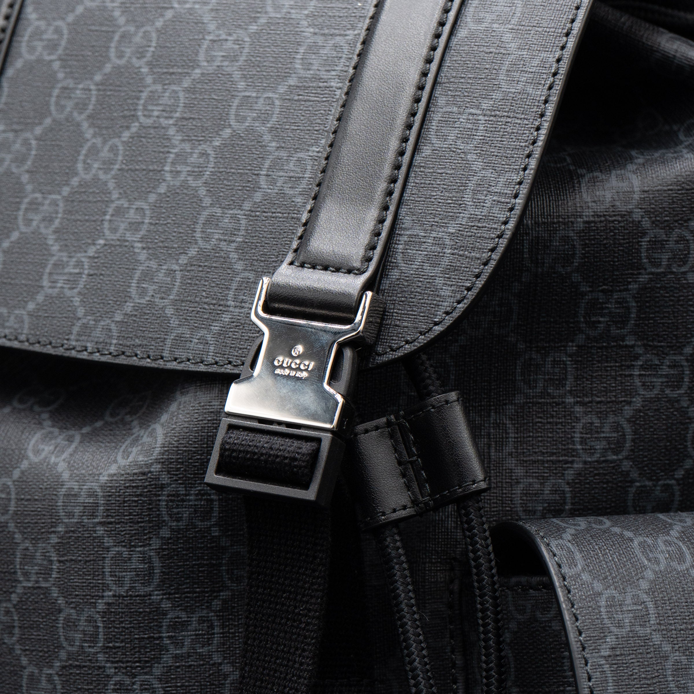 Gucci GG Black Large Backpack