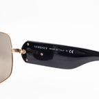 Versace Navigator Gold Tone Sunglasses