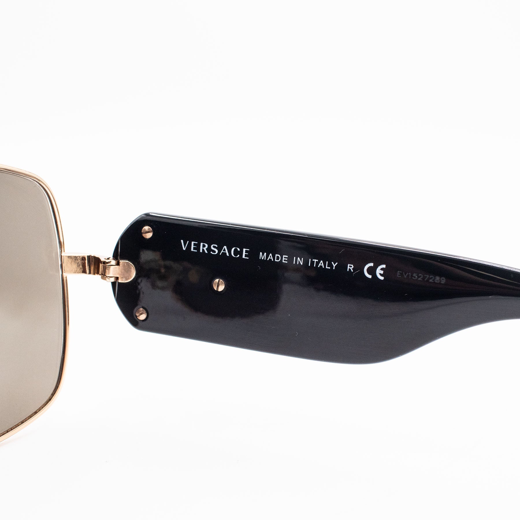 Versace Navigator Gold Tone Sunglasses